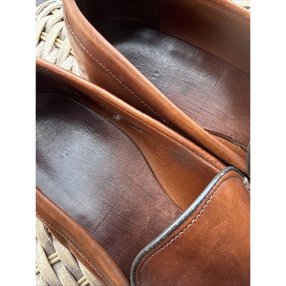Allen Edmonds Steen Loafer Brown Leather Slip On Shoes Men\'s Size 11 B main image 6